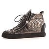 Giuseppe Zanotti Metallic Snake Embossed Sneakers in Silver - Lyst