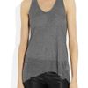 Helmut Lang Voltage Racerback Micro Modal Tank in Gray - Lyst