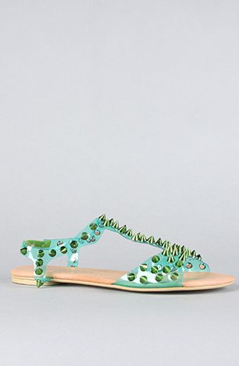  The Puffer Sandal in Green 
