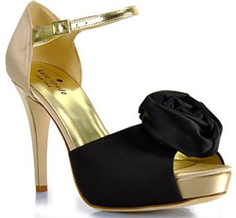  Gretchen Black Satin Platform Pump 