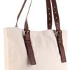 Michael By Michael Kors Jessica Expandable Extra Large Ns Tote in White (vanilla) - Lyst