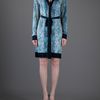 Roberto Cavalli Snakeskin Print Dress in Blue (turquoise) - Lyst
