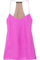 Tibi Washedsilk Racerback Tank
