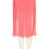 Topshop Fluro Pleat Calf Skirt in Pink (vibrant pink) - Lyst