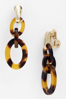 Ak Anne Klein Belden Place Double Link Clip Earrings - Lyst