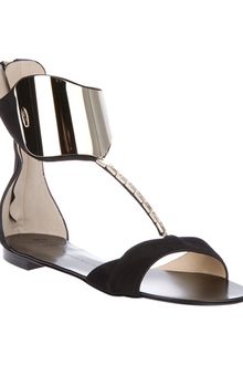 Giuseppe Zanotti Metallic Sandal - Lyst