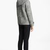 Jil Sander Hooded Wool Blend Coat in Black (black white) - Lyst