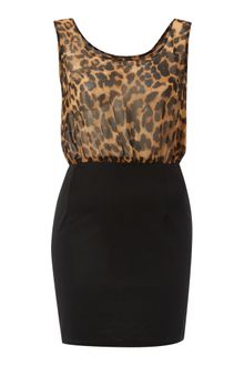 Madam Rage Madam Rage Animal Bow Back Dress - Lyst