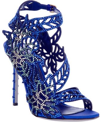 Sergio Rossi Laser Cut Sandal - Lyst