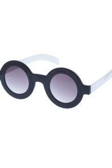 ASOS Collection Asos Round Color Block Sunglasses - Lyst