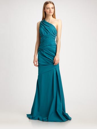  Draped Oneshoulder Gown 