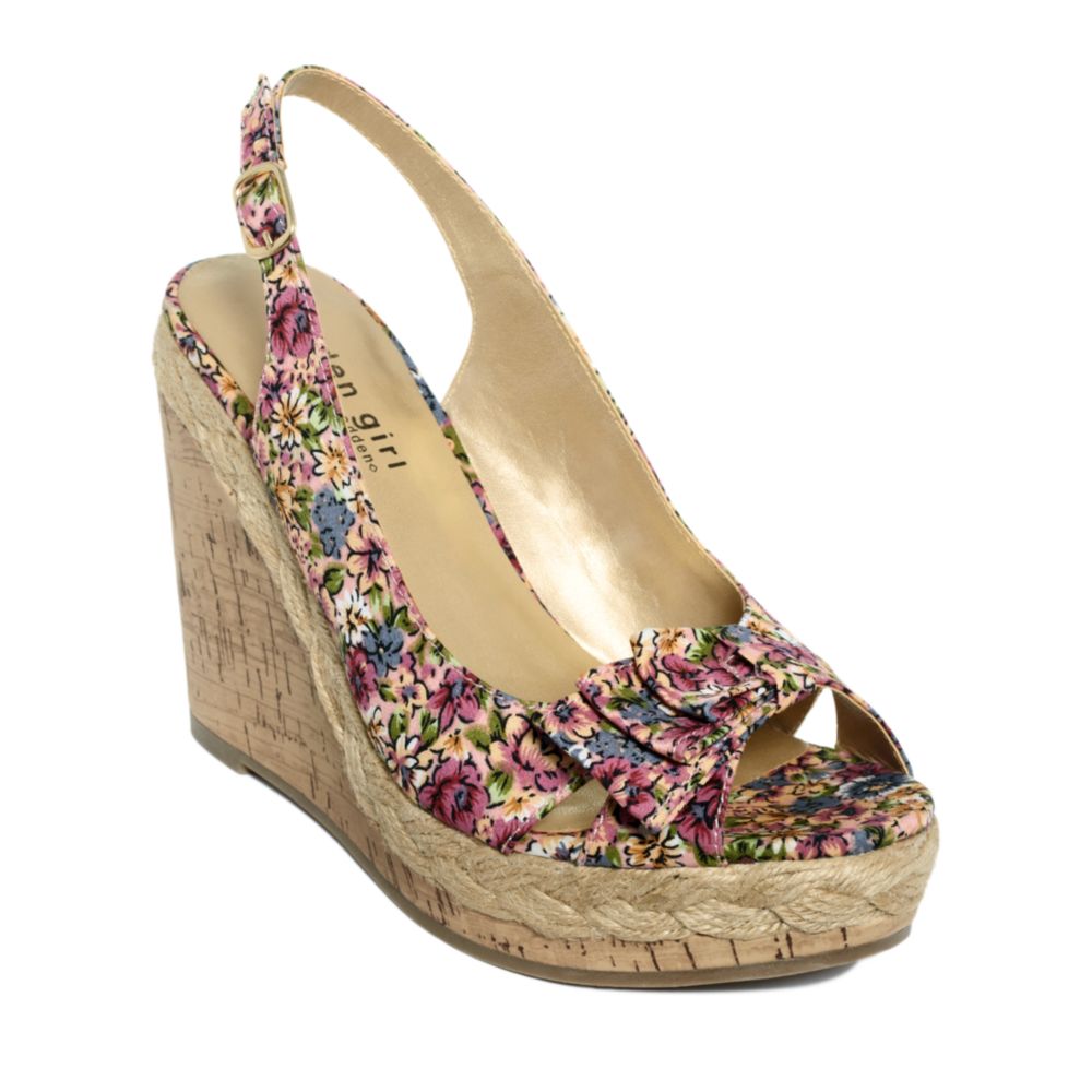 Madden Girl Encoree Wedge Sandals in (flower) Lyst