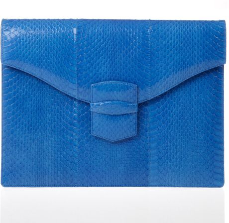 Oscar De La Renta Large Grafton in Blue (ocean) - Lyst