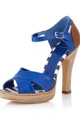 Gianfranco Ferré Fdab Anklestrap Pump Blue