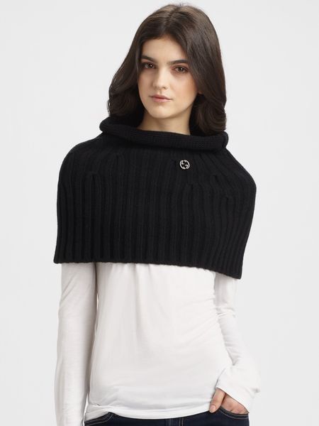 Gucci Wool Cashmere Olis Capelet in Black - Lyst