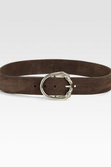 Gucci Horsehead Buckle Leather Belt - Lyst