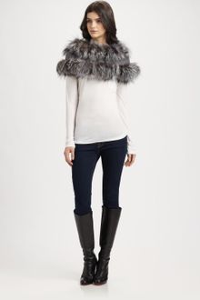 Gucci Nayeli Fox Fur Cashmere Capelet - Lyst