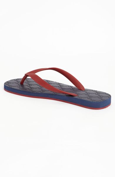 Gucci Bedlam Flip Flop in Red for Men (red blue) | Lyst