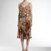 Gucci Silk Floral Dress in Beige (tan) - Lyst
