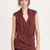Helmut Lang Gathered Shroud Top in Black - Lyst