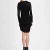 Helmut Lang Slack Ruched Jersey Dress in Black - Lyst