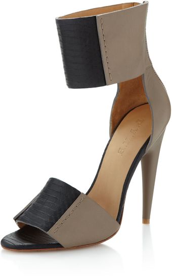 L.a.m.b. Mya Anklewrap Pump Elephant - Lyst