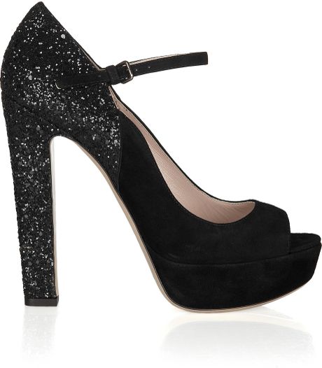 miu miu black mary janes