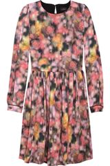 Mulberry Printed Washed Satin Dress