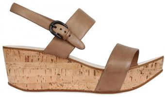  Leather & Cork Wedges 