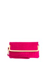 Asos Leather Croc Bar Purse