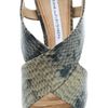 Diane Von Furstenberg Zia Embossed Platform Sandals in Gray (grey) - Lyst