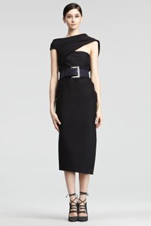 Donna Karan New York Asymmetric Body Dress - Lyst