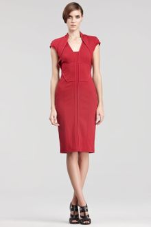 Elie Saab Folded Capsleeve Dress - Lyst