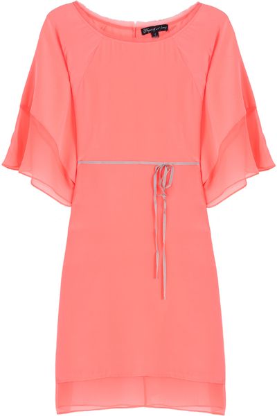 Elizabeth And James Tali Tie Front Kaftan Dress in Pink - Lyst