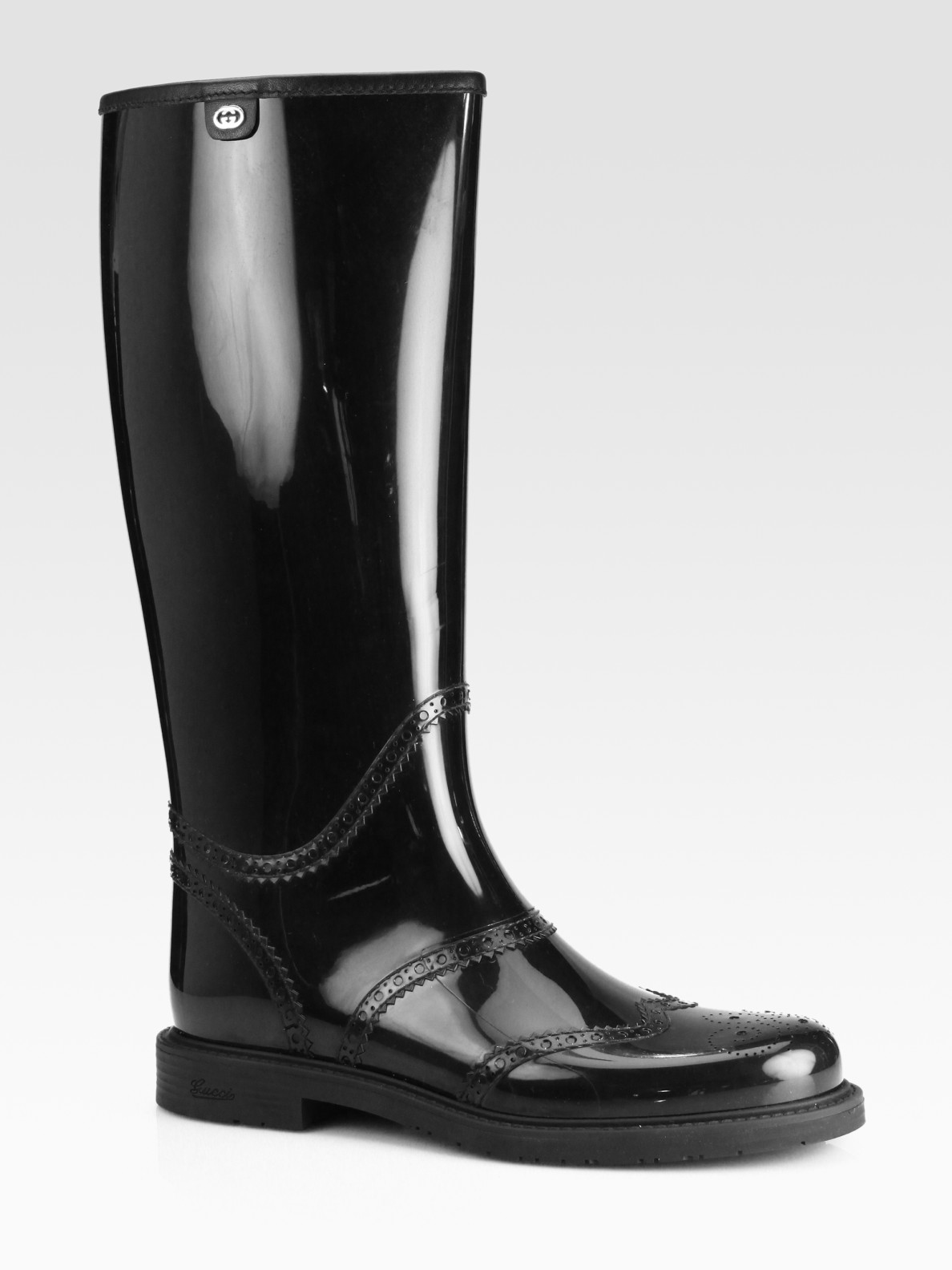 Gucci Aberdeen Rain Boots in Black | Lyst