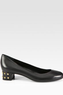 Gucci Jacquelyne Studded Leather Pumps - Lyst