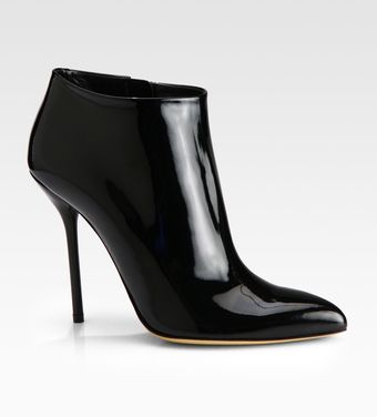 Gucci Noah Patent Leather Ankle Boots - Lyst