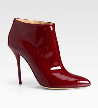 Gucci Noah Patent Leather Ankle Boots - Lyst