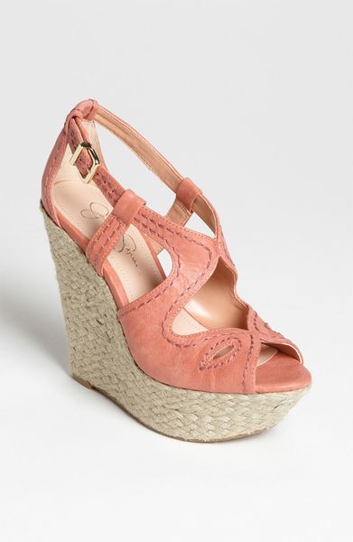 Jessica Simpson Stevania Sandal in Pink (guava) - Lyst