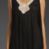 Mink Pink Avalon Crochet Kaftan in Black - Lyst
