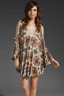 Mink Pink Jewel Illusion Crochet Kaftan - Lyst