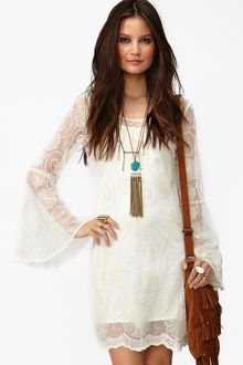 Nasty Gal Spellbound Dress Ivory - Lyst