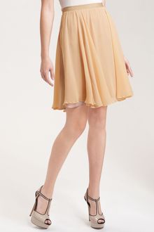 Paper Crown Lily Silk Chiffon Skirt - Lyst