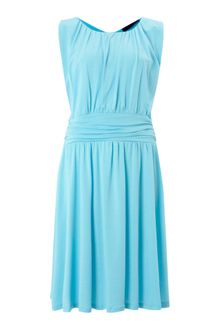Vivi Boutique  Ruched Sleeveless Dress - Lyst