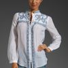 Alice By Temperley Rana Embroidered Shirt in White (white mix) - Lyst