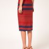 Asos Collection Stripe Midi Skirt in Blue (stripe) - Lyst