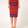 Asos Collection Stripe Midi Skirt in Blue (stripe) - Lyst