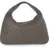Bottega Veneta Veneta Large Intrecciato Leather Shoulder Bag in Gray - Lyst