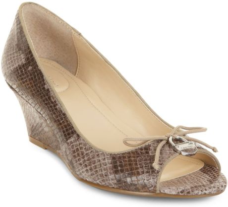 calvin klein wedge pumps