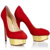 Charlotte Olympia Dolly in Red (gold) - Lyst